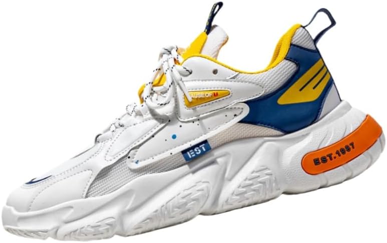 Мужские дышащие сетчатые модные кроссовки - стильная повседневная обувь для комфорта и универсального ношения Fusecottc, желтый
Мужские дышащие сетчатые модные кроссовки - стильная повседневная обувь для комфорта и универсального ношения Fusecottc, желтый