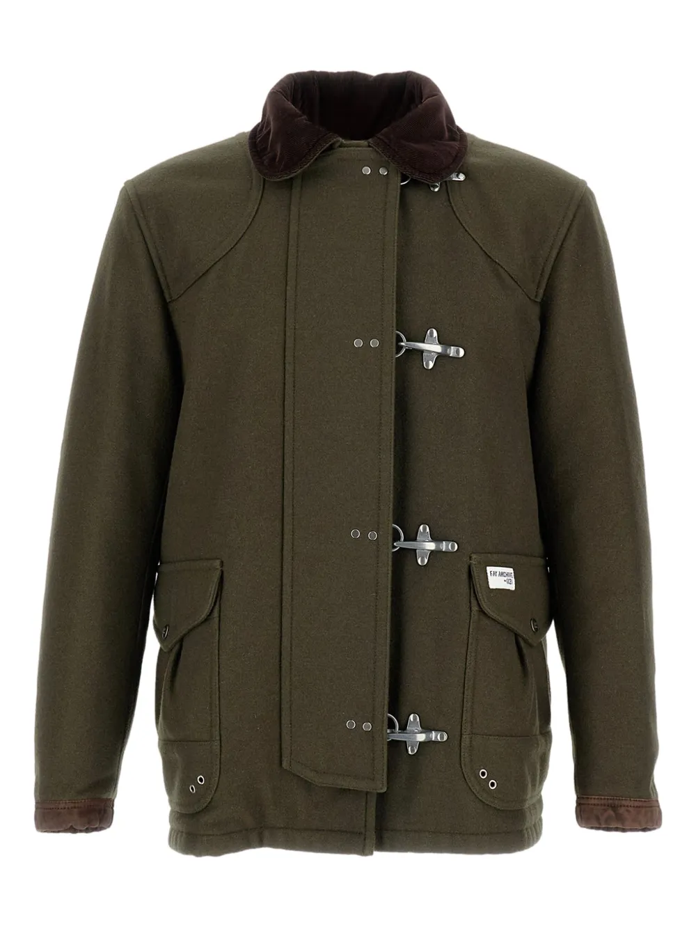 Парка с застежкой на крючки и накладными карманами Fay, зеленый
Парка с застежкой на крючки и накладными карманами Fay, зеленый