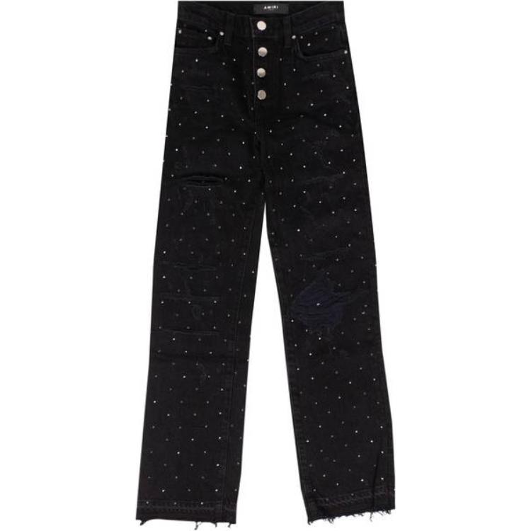 AMIPARIS Amiri Crystal Embellished Straight Jeans 'Black'
AMIPARIS Amiri Crystal Embellished Straight Jeans 'Black'
