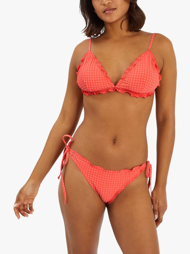 Фриллированные бриджи для бикини с завязками из пике Accessorize, Coral
Фриллированные бриджи для бикини с завязками из пике Accessorize, Coral
