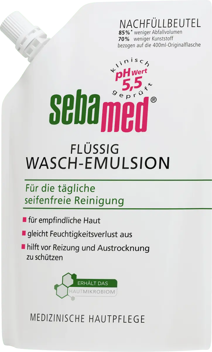 Жидкая моющая эмульсия без мыла сменная упаковка 400 мл sebamed
Жидкая моющая эмульсия без мыла сменная упаковка 400 мл sebamed
