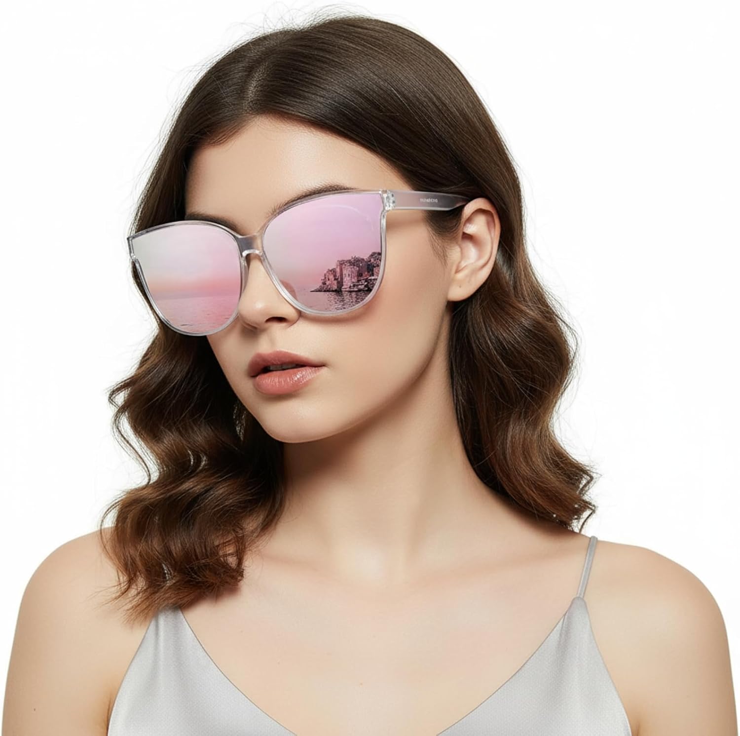 Женские поляризованные солнцезащитные очки LVIOE с защитой UV400, крупной оправой «кошачий глаз», в стиле ретро, идеально подходят для вождения, рыбалки и активного отдыха, A09 Clear Frame / Pink Mirrored Polarized Lens
Женские поляризованные солнцезащитные очки LVIOE с защитой UV400, крупной оправой «кошачий глаз», в стиле ретро, идеально подходят для вождения, рыбалки и активного отдыха, A09 Clear Frame / Pink Mirrored Polarized Lens