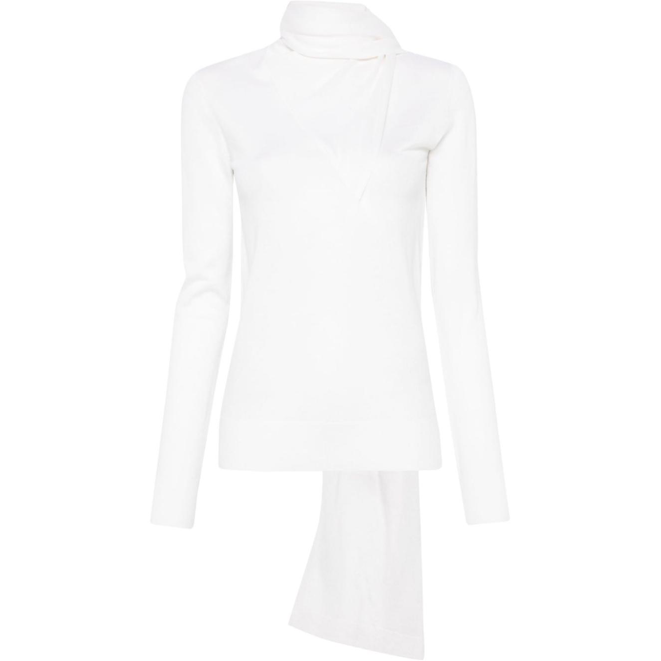 Драпированный шарф-свитер TOTEME, белый
Драпированный шарф-свитер TOTEME, белый