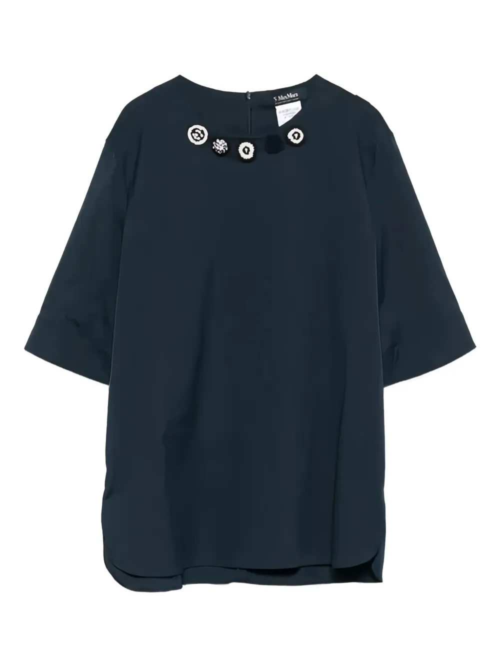 Футболка с декорированным вырезом 'S Max Mara, синий
Футболка с декорированным вырезом 'S Max Mara, синий