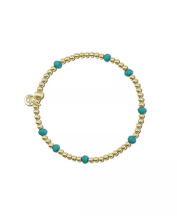 Браслет из 3-миллиметровых позолоченных шариков и бирюзовых стеклянных бусин Bowood Lane, gold
Браслет из 3-миллиметровых позолоченных шариков и бирюзовых стеклянных бусин Bowood Lane, gold