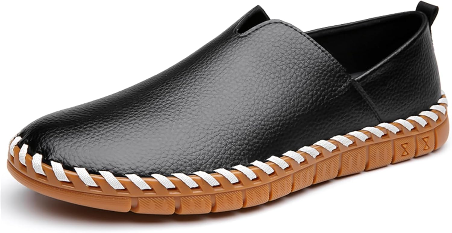 Мужские кожаные лоферы ручной работы без шнурков, легкие, мягкие, дышащие, с круглым носком, лодочные, повседневной носки, офисной и ежедневной ходьбы Tixewsjh, черный
Мужские кожаные лоферы ручной работы без шнурков, легкие, мягкие, дышащие, с круглым носком, лодочные, повседневной носки, офисной и ежедневной ходьбы Tixewsjh, черный