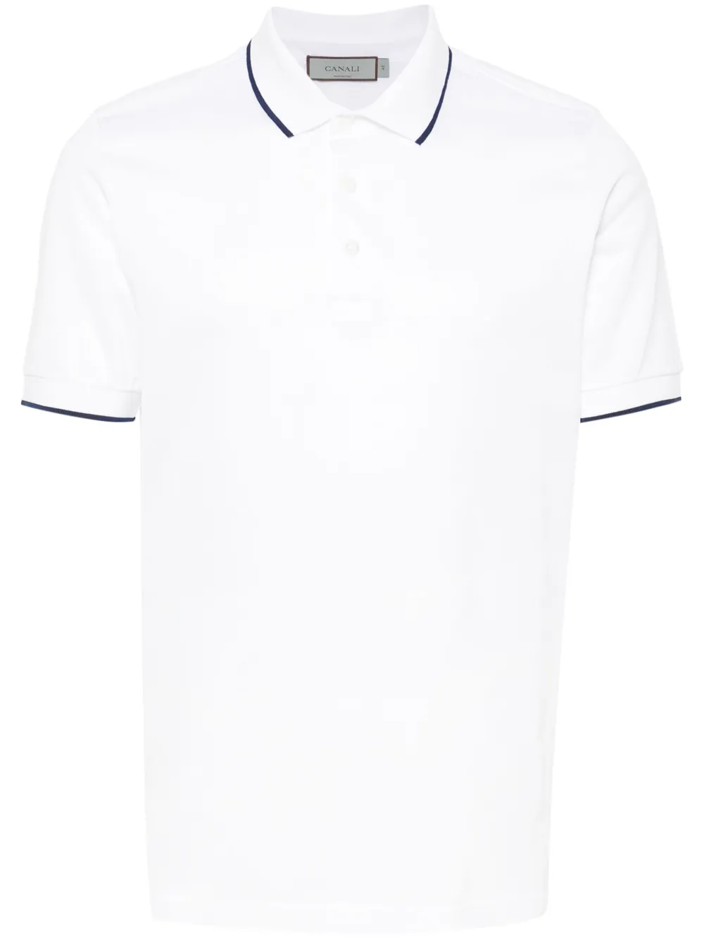 Рубашка поло с контрастной отделкой Canali, белый
Рубашка поло с контрастной отделкой Canali, белый
