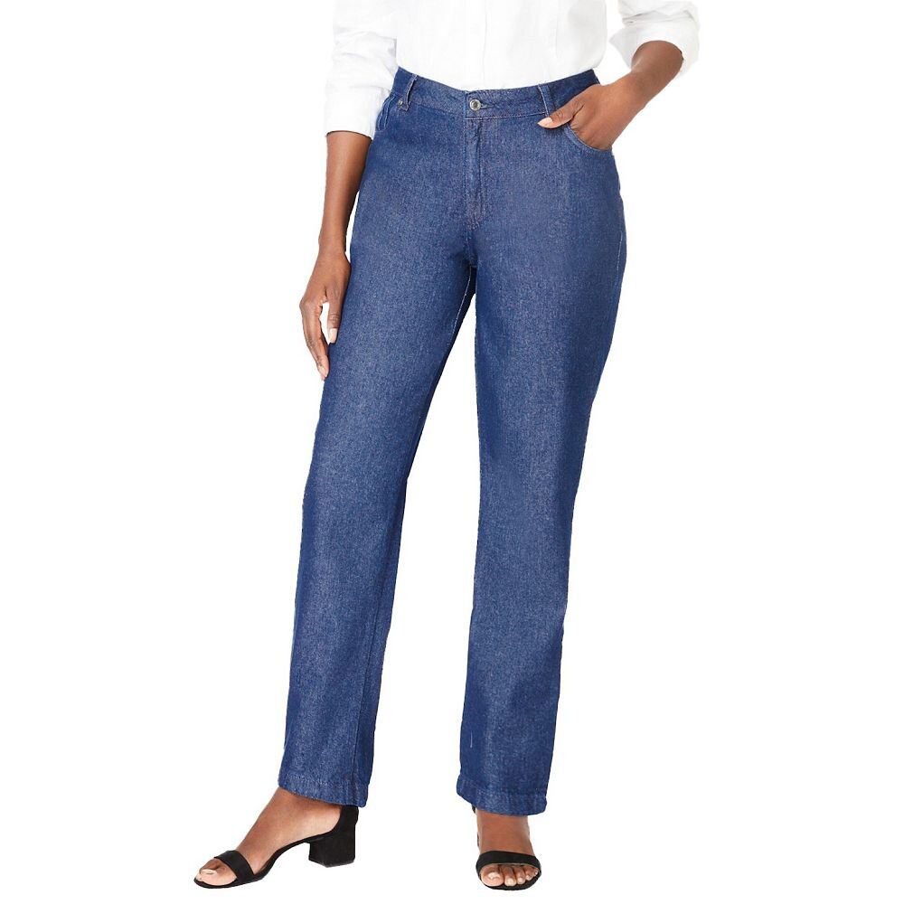 Женские классические прямые джинсы из хлопкового денима Jessica London больших размеров, цвет Indigo
Женские классические прямые джинсы из хлопкового денима Jessica London больших размеров, цвет Indigo