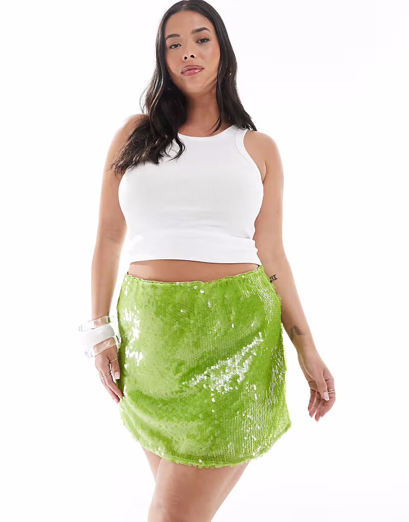 Мини-юбка Renee Studio Plus эксклюзивная с дисками и пайетками зеленого цвета
Мини-юбка Renee Studio Plus эксклюзивная с дисками и пайетками зеленого цвета
