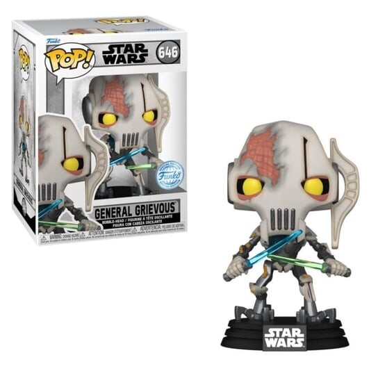 Funko POP!Генерал Гривус с боевыми повреждениями — Star Wars Battlefront II Inna marka
Funko POP!Генерал Гривус с боевыми повреждениями — Star Wars Battlefront II Inna marka