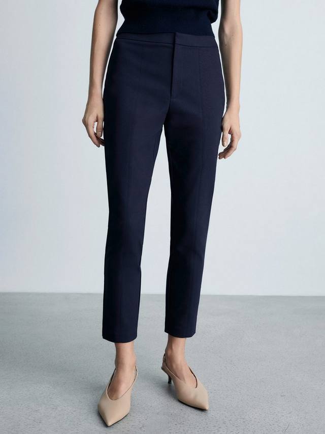 Укороченные брюки malu Mango, темно-синий
Укороченные брюки malu Mango, темно-синий