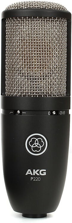 Конденсаторный микрофон AKG P220 Large Diaphragm Cardioid Condenser Microphone
Конденсаторный микрофон AKG P220 Large Diaphragm Cardioid Condenser Microphone