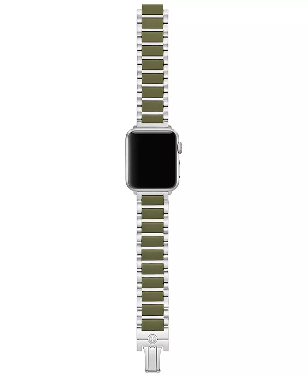 Женский браслет из силикона и нержавеющей стали Kira Green для Apple Watch 38–46 мм Tory Burch, multicolor
Женский браслет из силикона и нержавеющей стали Kira Green для Apple Watch 38–46 мм Tory Burch, multicolor