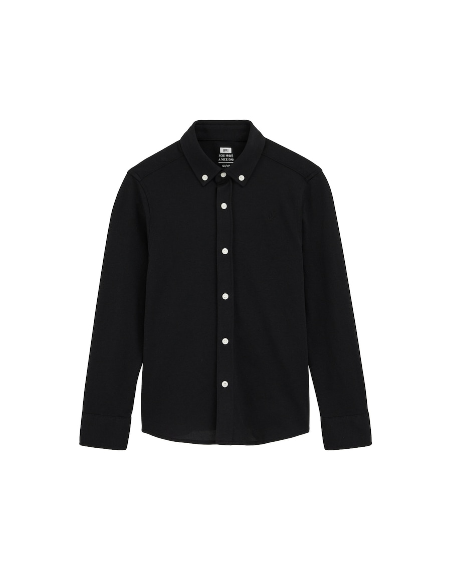 Рубашка на пуговицах классического кроя WE Fashion, черный
Рубашка на пуговицах классического кроя WE Fashion, черный