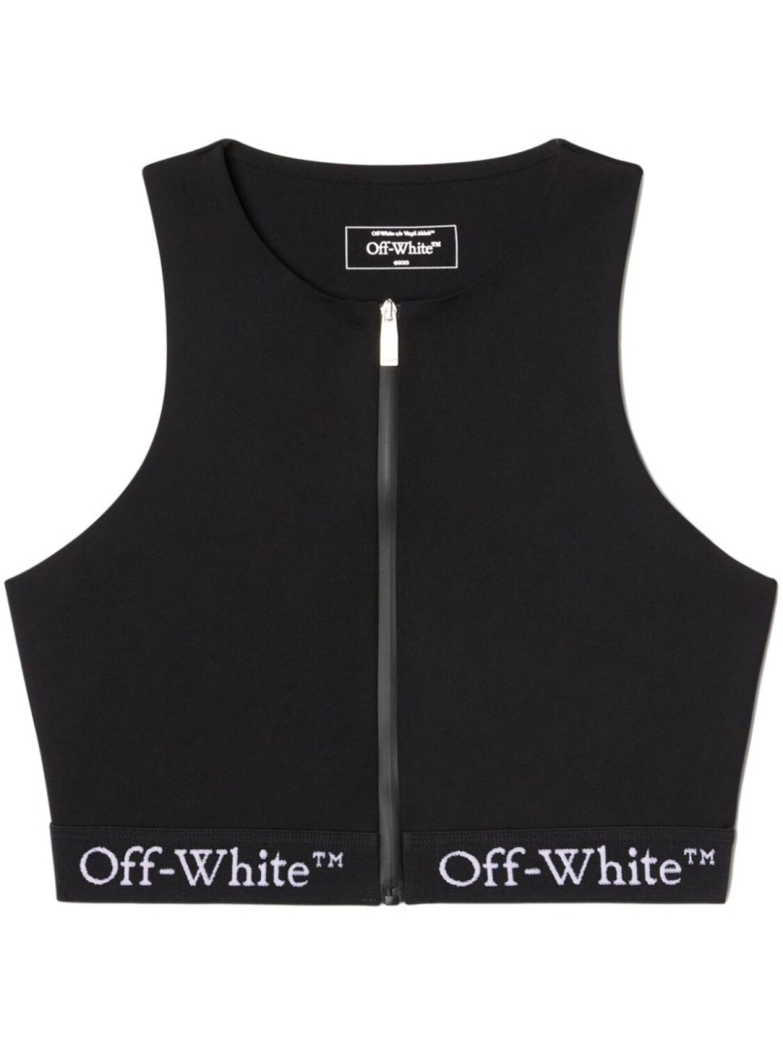 Off-White топ с логотипом, черный
Off-White топ с логотипом, черный