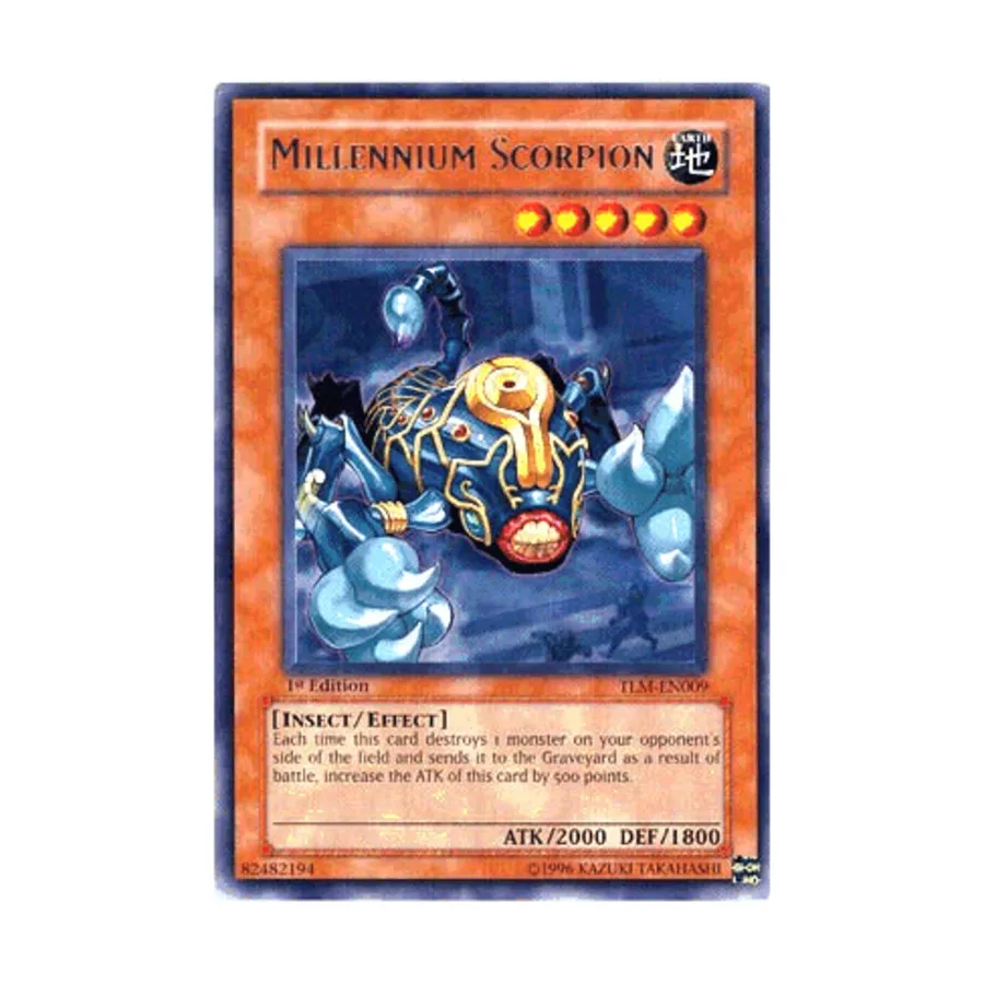 CCG Тысячелетний Скорпион (Редкий), Yu-Gi-Oh - Lost Millennium - Singles
CCG Тысячелетний Скорпион (Редкий), Yu-Gi-Oh - Lost Millennium - Singles