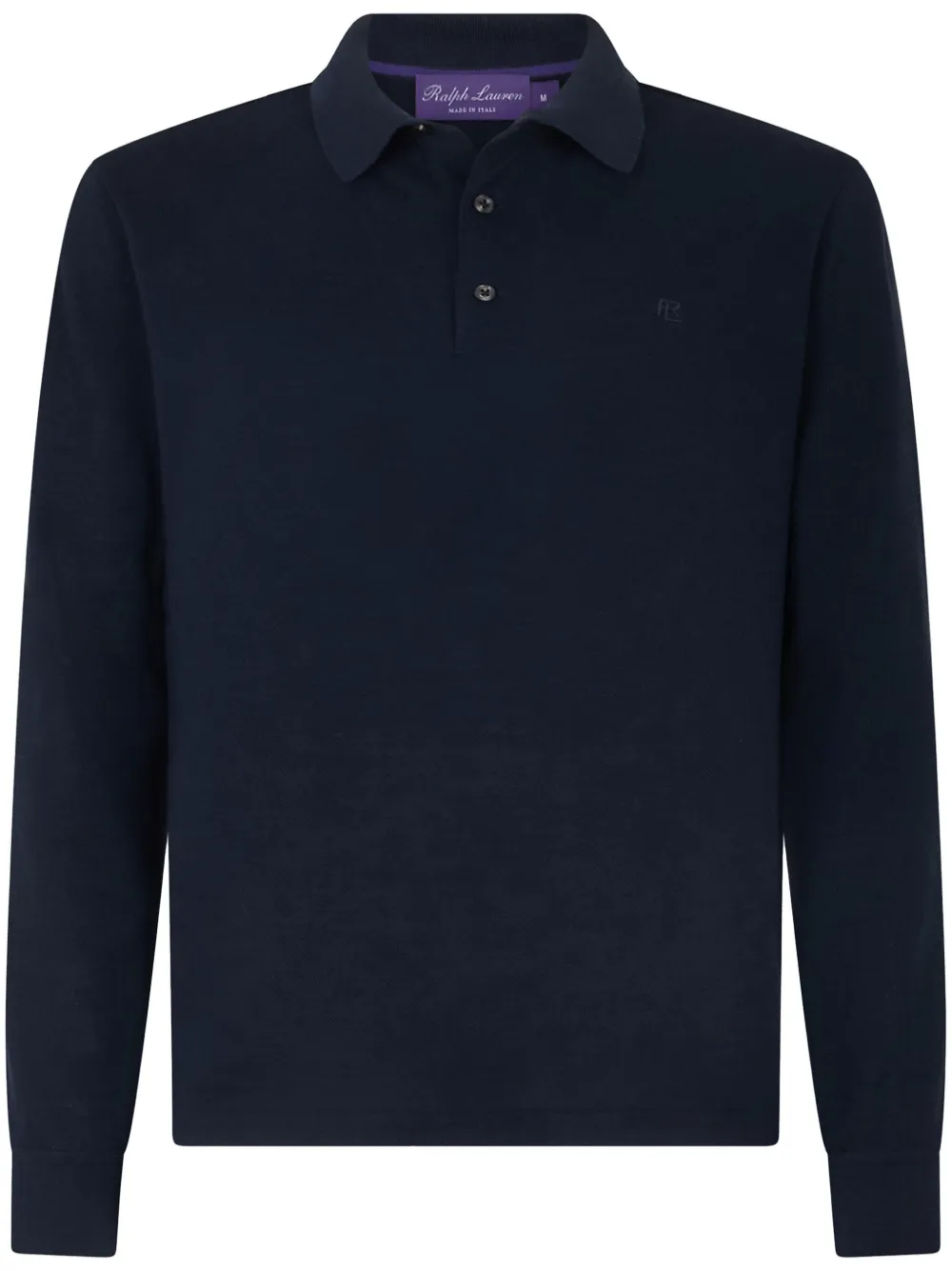 Рубашка поло с вышитым логотипом Ralph Lauren Purple Label, синий 
Рубашка поло с вышитым логотипом Ralph Lauren Purple Label, синий