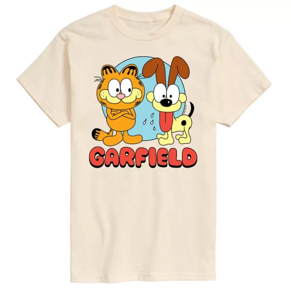 Мужская футболка с принтом Гарфилда и Оди Licensed Character, бежевый
Мужская футболка с принтом Гарфилда и Оди Licensed Character, бежевый
