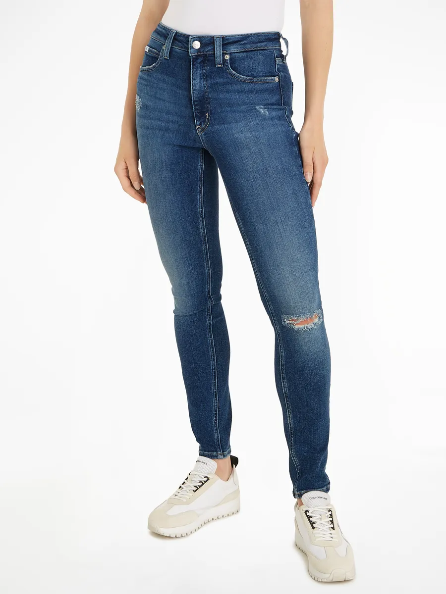 Джинсы скинни Calvin Klein Jeans HIGH RISE SKINNY классической формы с 5 карманами, джинсовый
Джинсы скинни Calvin Klein Jeans HIGH RISE SKINNY классической формы с 5 карманами, джинсовый