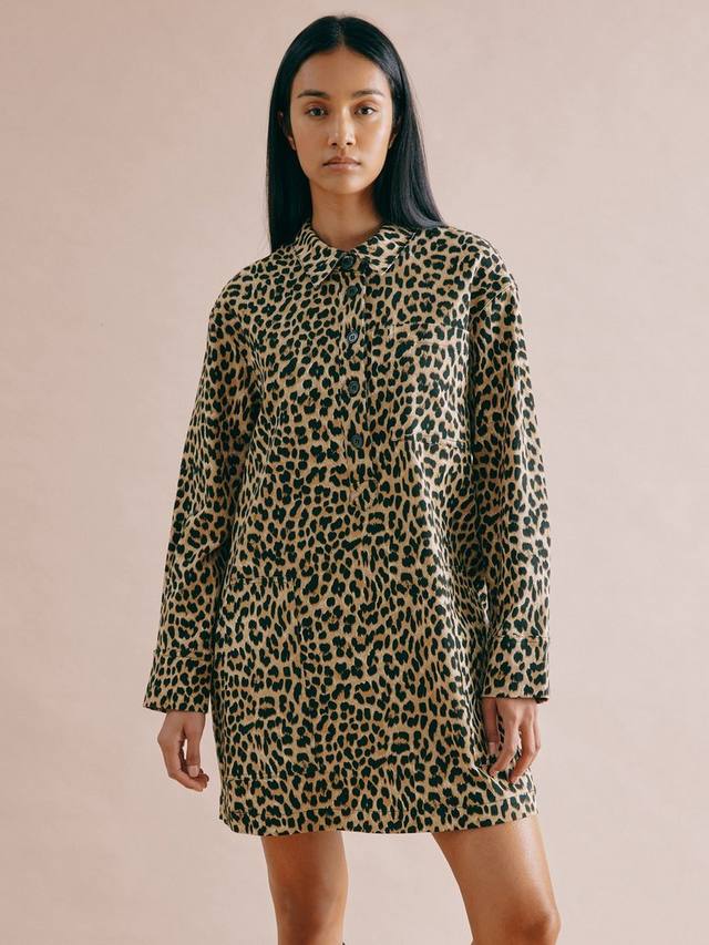 Богатое платье-рубашка из органического хлопка с животным принтом Albaray, коричневый/разноцветный
Богатое платье-рубашка из органического хлопка с животным принтом Albaray, коричневый/разноцветный