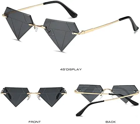 Модные солнцезащитные очки без оправы в форме бриллианта для женщин, очки «кошачий глаз», забавные очки для вечеринок и отдыха на природе MTZJH, Blue Pink
Модные солнцезащитные очки без оправы в форме бриллианта для женщин, очки «кошачий глаз», забавные очки для вечеринок и отдыха на природе MTZJH, Blue Pink