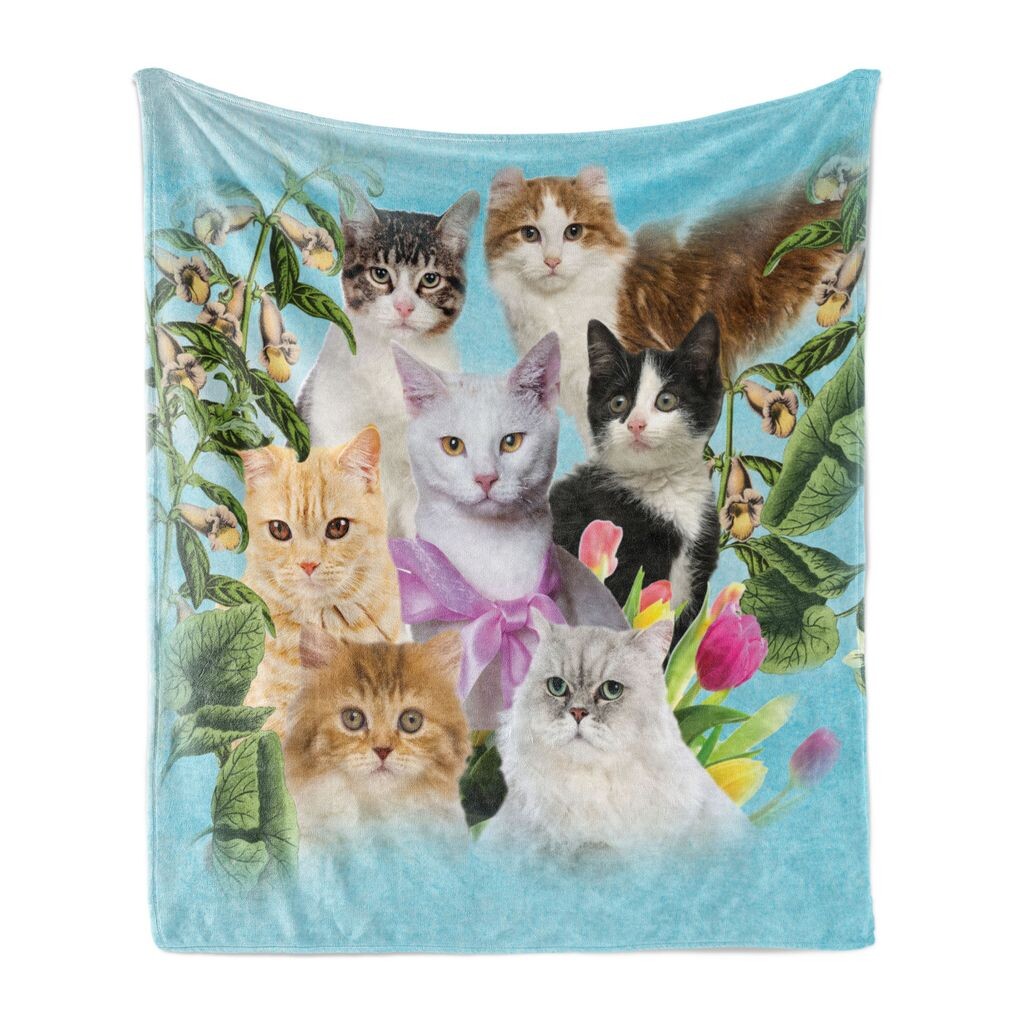 ABAKUHAUS Cat Lovers Мягкое фланелевое флисовое одеяло, Абстрактная композиция из домашних кошек Домашние кошачьи питомцы с цветущей композицией, 175 x 230 см, Разноцветные
ABAKUHAUS Cat Lovers Мягкое фланелевое флисовое одеяло, Абстрактная композиция из домашних кошек Домашние кошачьи питомцы с цветущей композицией, 175 x 230 см, Разноцветные