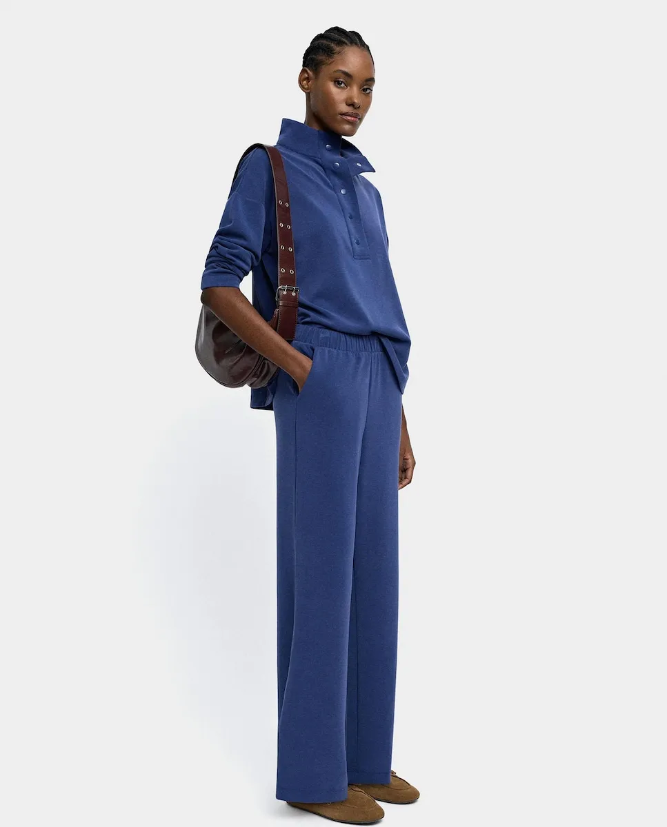 Прямые женские брюки с эластичным поясом без узора Parfois, синий
Прямые женские брюки с эластичным поясом без узора Parfois, синий