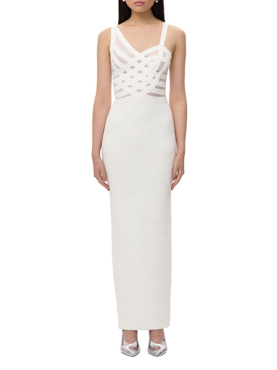 Платье из плетеного трикотажа Adeline Hervé Léger, цвет Alabaster
Платье из плетеного трикотажа Adeline Hervé Léger, цвет Alabaster
