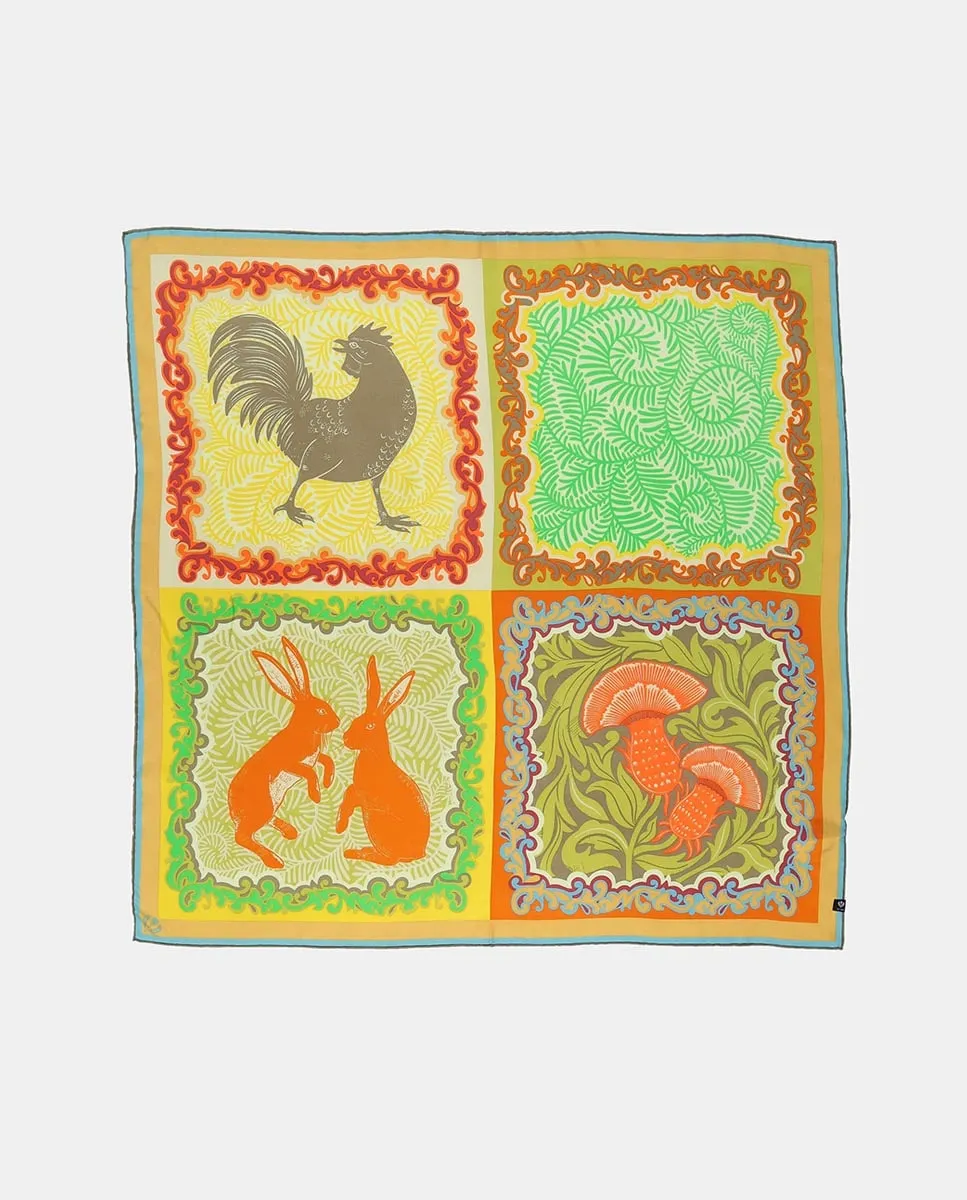 Шелковый платок V.Fraas, зеленый
Шелковый платок V.Fraas, зеленый