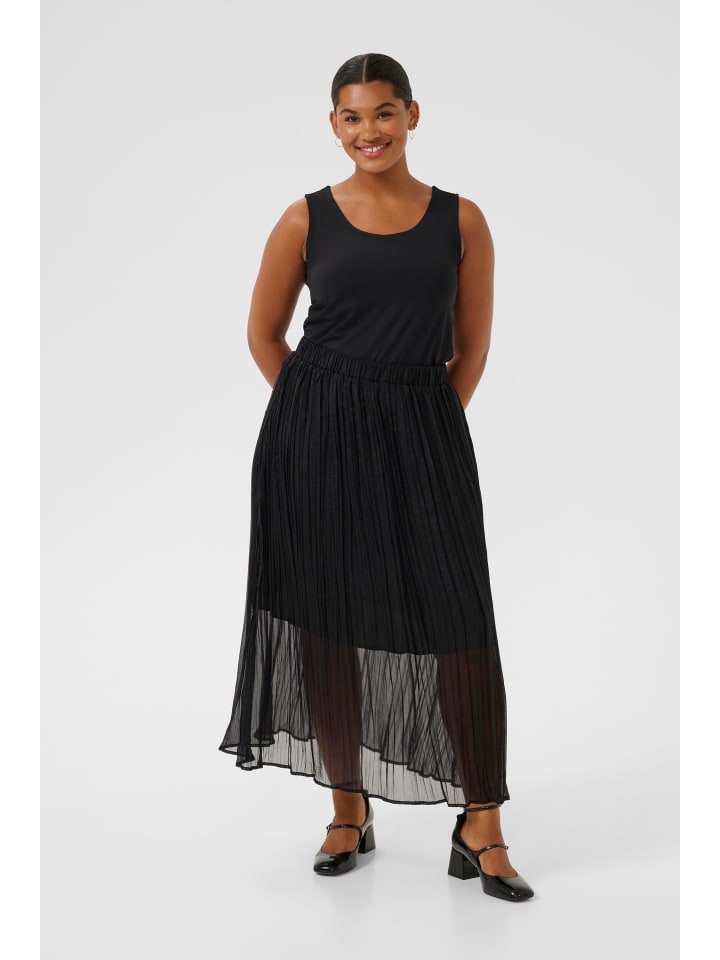 KAFFE curve Юбка KCperi А-образного силуэта, темно-черная
KAFFE curve Юбка KCperi А-образного силуэта, темно-черная