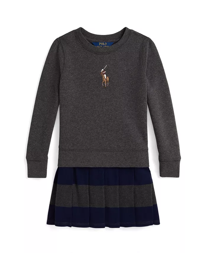 Детское платье-толстовка Big Pony с поясом для девочек 2T-6X Polo Ralph Lauren, серый
Детское платье-толстовка Big Pony с поясом для девочек 2T-6X Polo Ralph Lauren, серый