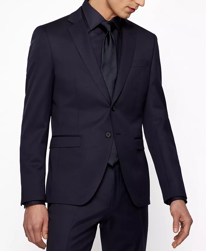 Мужской ультратонкий пиджак из камвольной шерсти Serge Hugo Boss, синий
Мужской ультратонкий пиджак из камвольной шерсти Serge Hugo Boss, синий