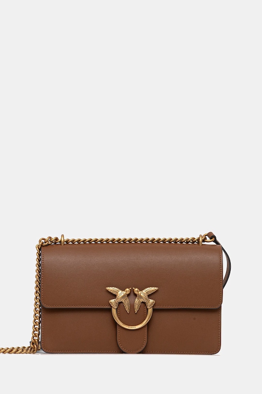 Кожаная сумка Pinko, коричневый
Кожаная сумка Pinko, коричневый