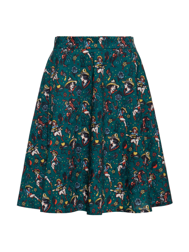 Юбка до колена Queen Kerosin, зеленый
Юбка до колена Queen Kerosin, зеленый