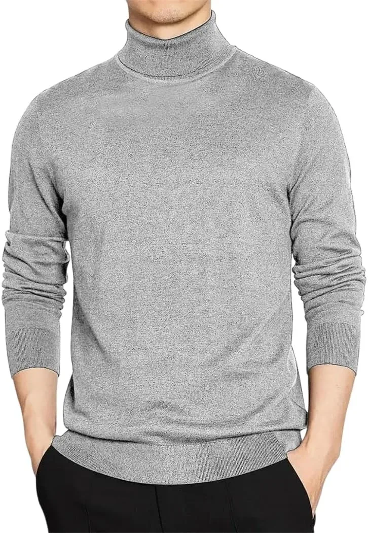 Мужской свитер-водолазка с высоким воротником
Мужской свитер-водолазка с высоким воротником