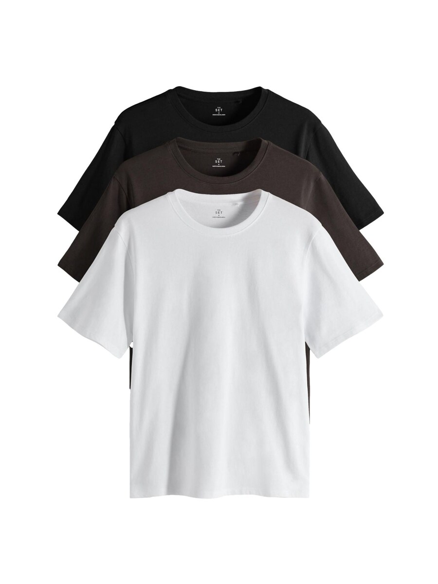 Рубашка The Set, шоколадный/черный/белый
Рубашка The Set, шоколадный/черный/белый