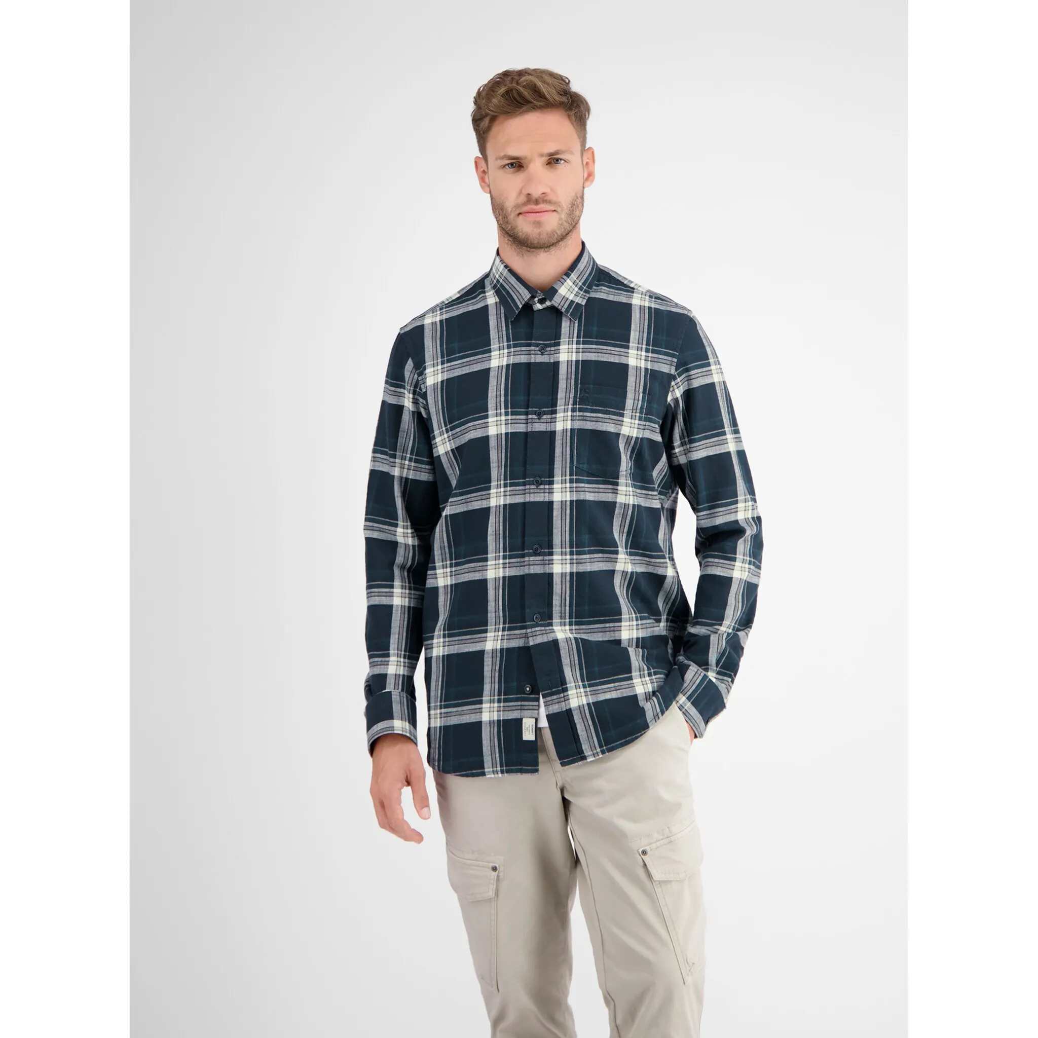 Рубашка в клетку LERROS "Рубашка в клетку LERROS SLUBCHECK", синий
Рубашка в клетку LERROS "Рубашка в клетку LERROS SLUBCHECK", синий