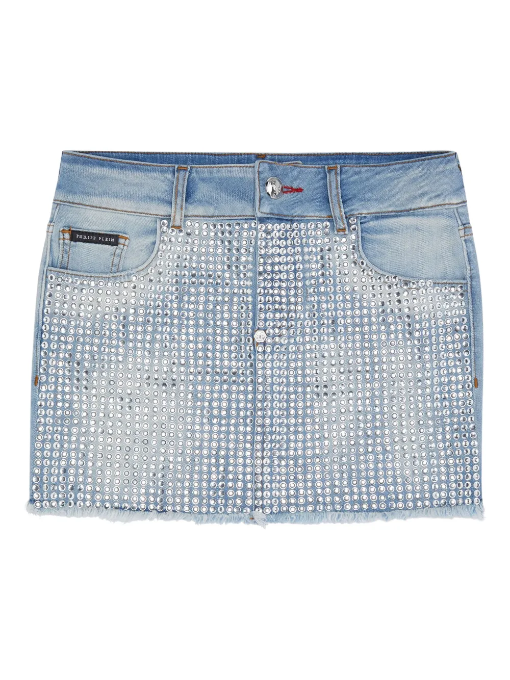 Джинсовая юбка с кристаллами Philipp Plein Junior, синий
Джинсовая юбка с кристаллами Philipp Plein Junior, синий