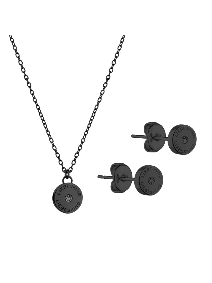 LIEBESKIND BERLIN Колье и серьги, сверкающие черным цветом
LIEBESKIND BERLIN Колье и серьги, сверкающие черным цветом