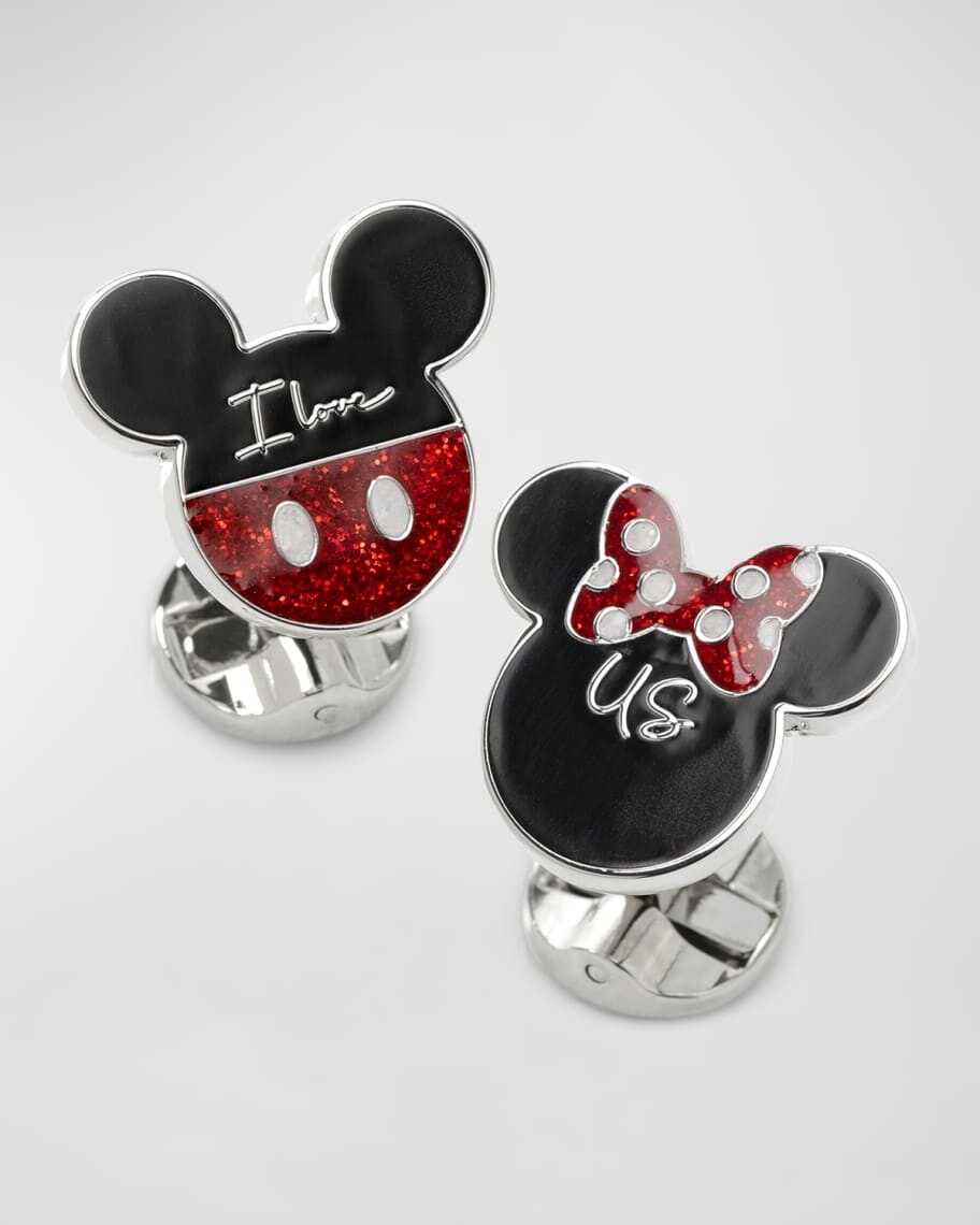 Мужские запонки Mickey Minnie I Love Us из коллаборации с Disney Cufflinks Inc.
Мужские запонки Mickey Minnie I Love Us из коллаборации с Disney Cufflinks Inc.