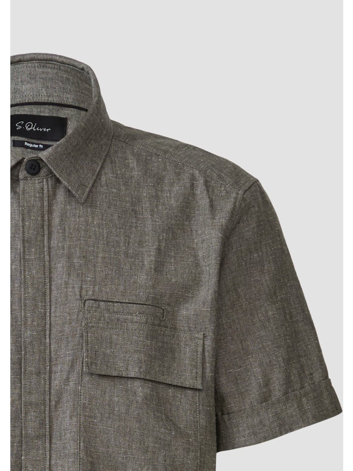 Рубашка s.Oliver BLACK LABEL, оливковый
Рубашка s.Oliver BLACK LABEL, оливковый