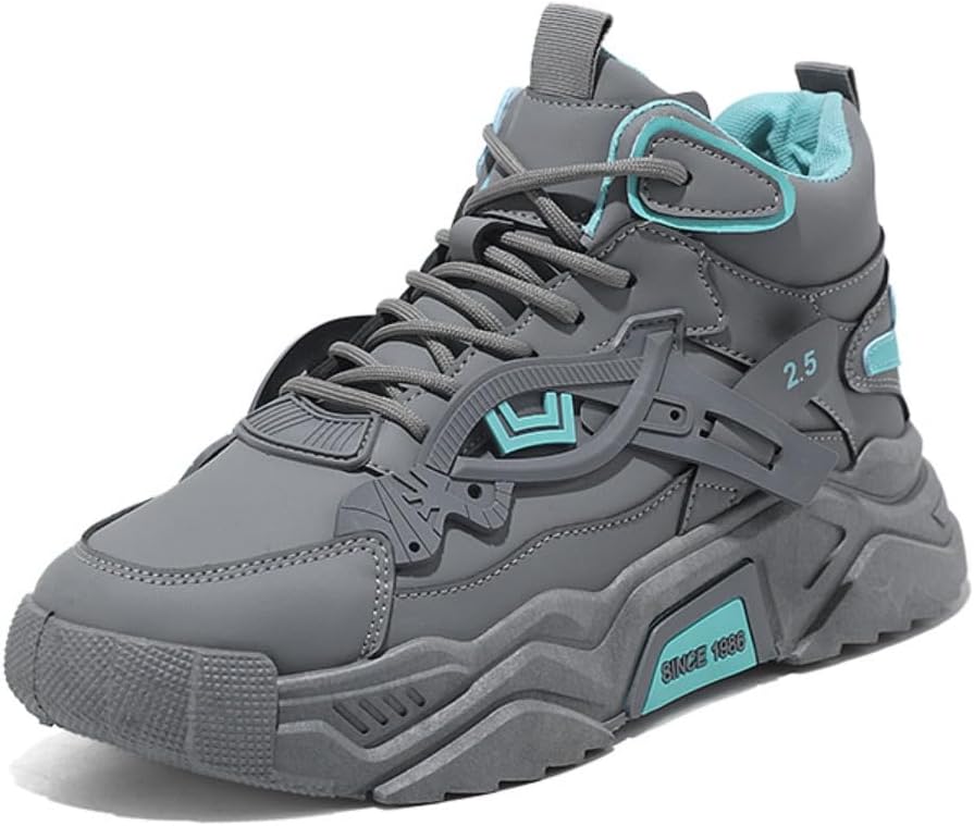 Стильные кроссовки Y2K из полиуретановой кожи с поднятой подошвой на 6 см, удобные повседневные мужские туфли с модным дизайном для повседневной носки и уникальным уличным стилем Zixcplaz, серый
Стильные кроссовки Y2K из полиуретановой кожи с поднятой подошвой на 6 см, удобные повседневные мужские туфли с модным дизайном для повседневной носки и уникальным уличным стилем Zixcplaz, серый