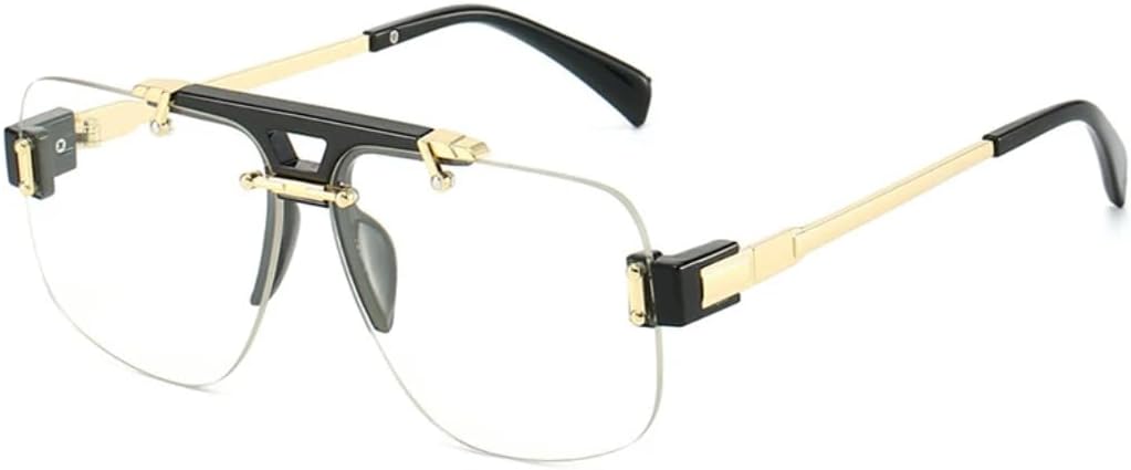 Солнцезащитные очки квадратной оправы без оправы для женщин, модные, с прозрачными линзами с градиентом цвета океана, защита от УФ-излучения UV400, ретро-очки с заклепками для мужчин generic, Black Clear
Солнцезащитные очки квадратной оправы без оправы для женщин, модные, с прозрачными линзами с градиентом цвета океана, защита от УФ-излучения UV400, ретро-очки с заклепками для мужчин generic, Black Clear