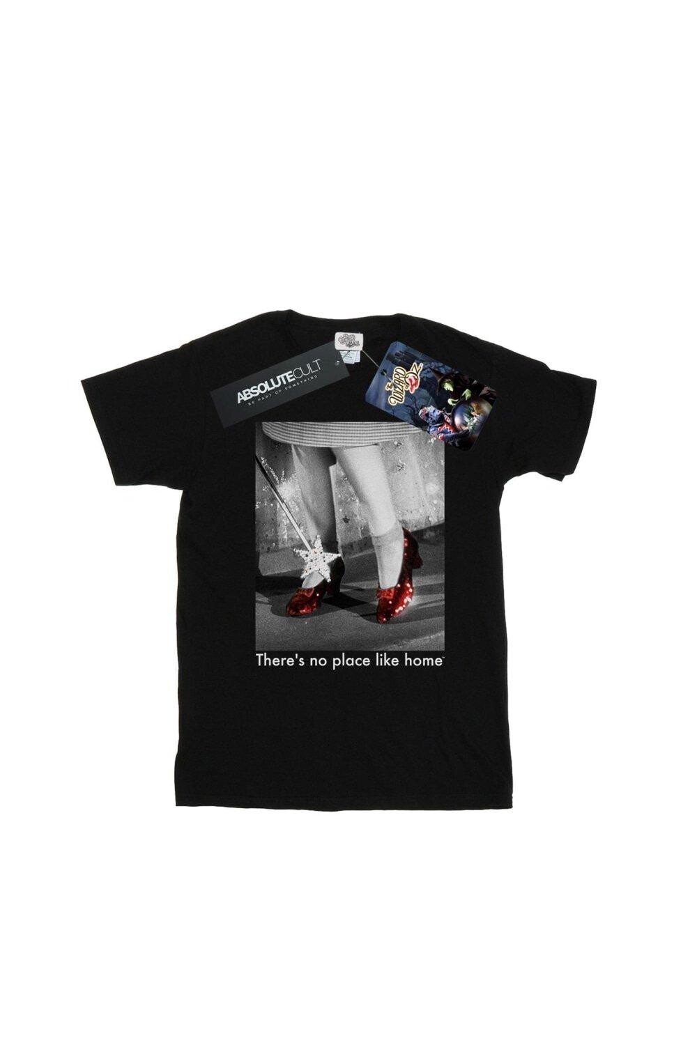 Рубиновые тапочки Хлопковая футболка с фото Wizard of Oz, черный
Рубиновые тапочки Хлопковая футболка с фото Wizard of Oz, черный