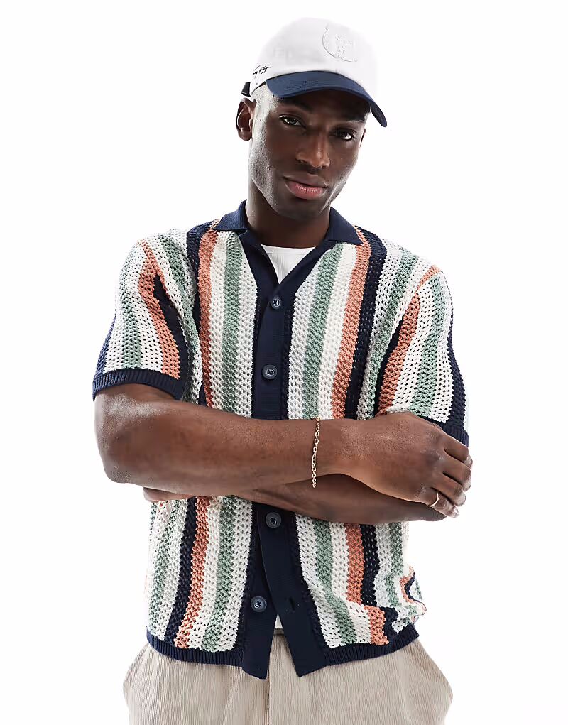 Рубашка ONLY & SONS с открытыми плечами в полоску
Рубашка ONLY & SONS с открытыми плечами в полоску