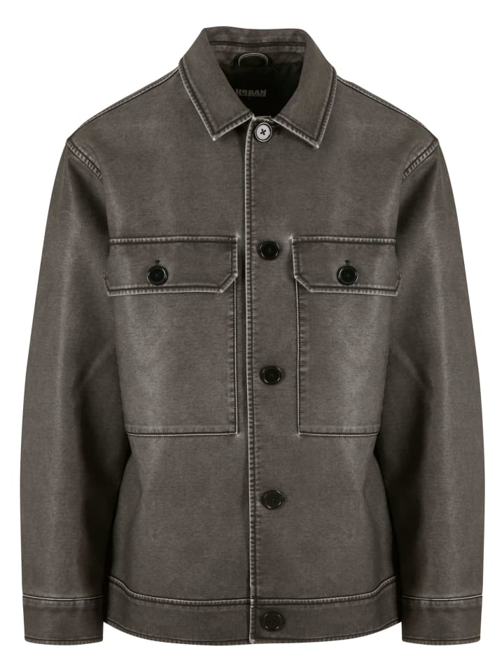 Кожаная куртка Urban Classics, черный
Кожаная куртка Urban Classics, черный