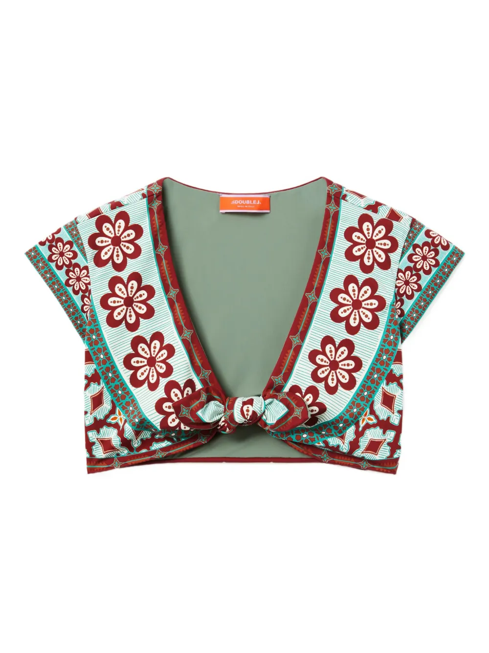 Топ Bardot с завязками и цветочным принтом La DoubleJ, зеленый
Топ Bardot с завязками и цветочным принтом La DoubleJ, зеленый