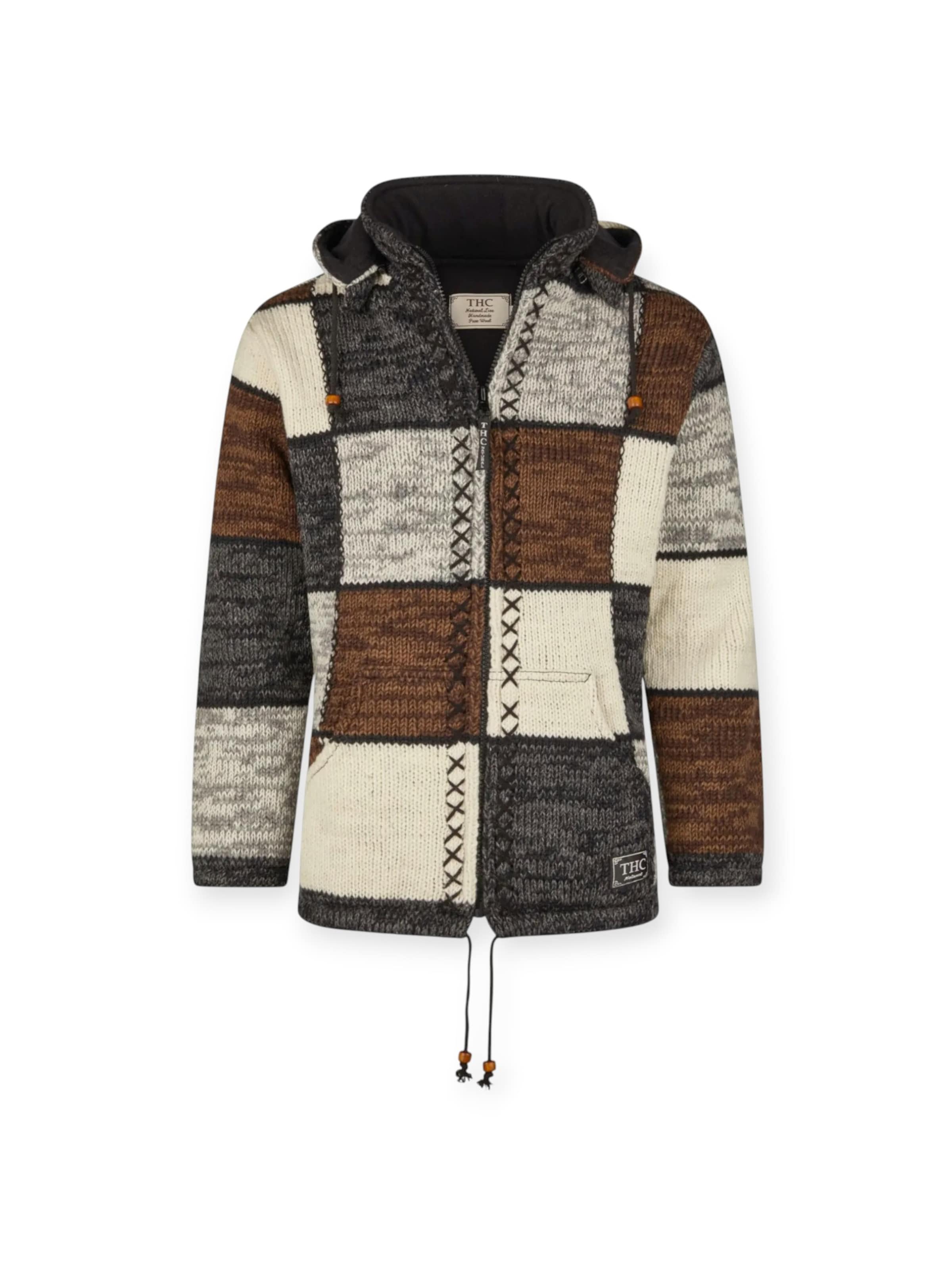 THC Natural Line Кардиган 'THC 813' вязаный, коричневый
THC Natural Line Кардиган 'THC 813' вязаный, коричневый