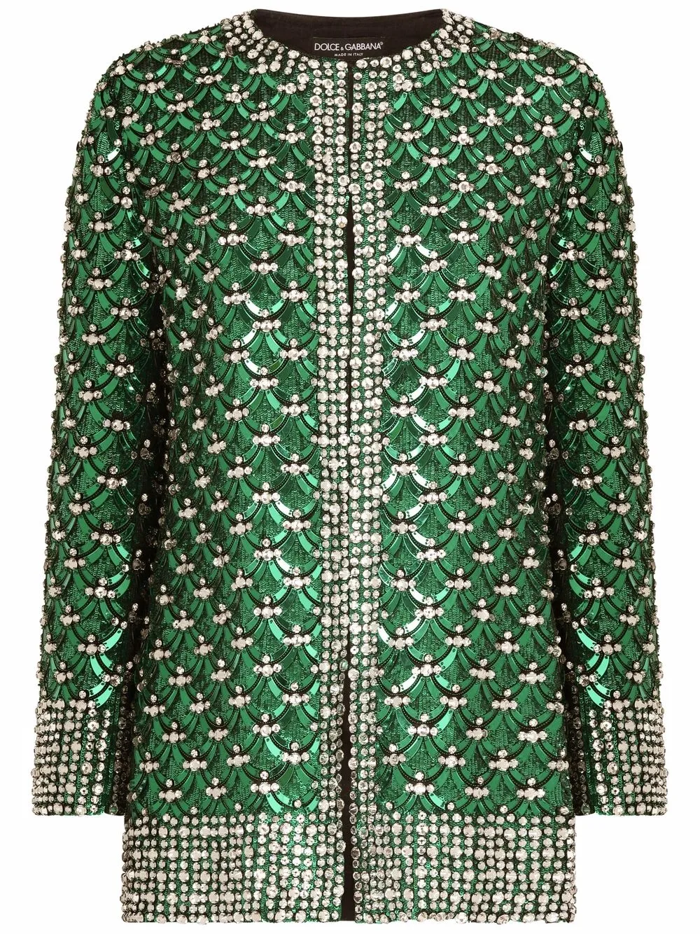 Декорированный жакет без застежки DOLCE & GABBANA, зеленый
Декорированный жакет без застежки DOLCE & GABBANA, зеленый