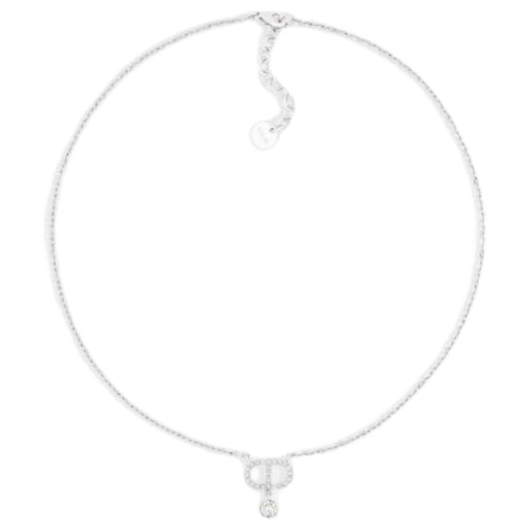 DIOR Серебряное колье с кристаллом для женщин Silver
DIOR Серебряное колье с кристаллом для женщин Silver